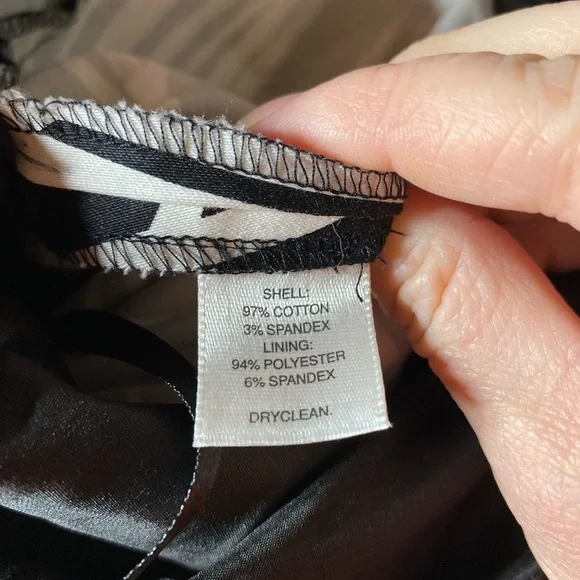 White House Black Market Black and White Floral Midi Dress - Picture 9 of 10